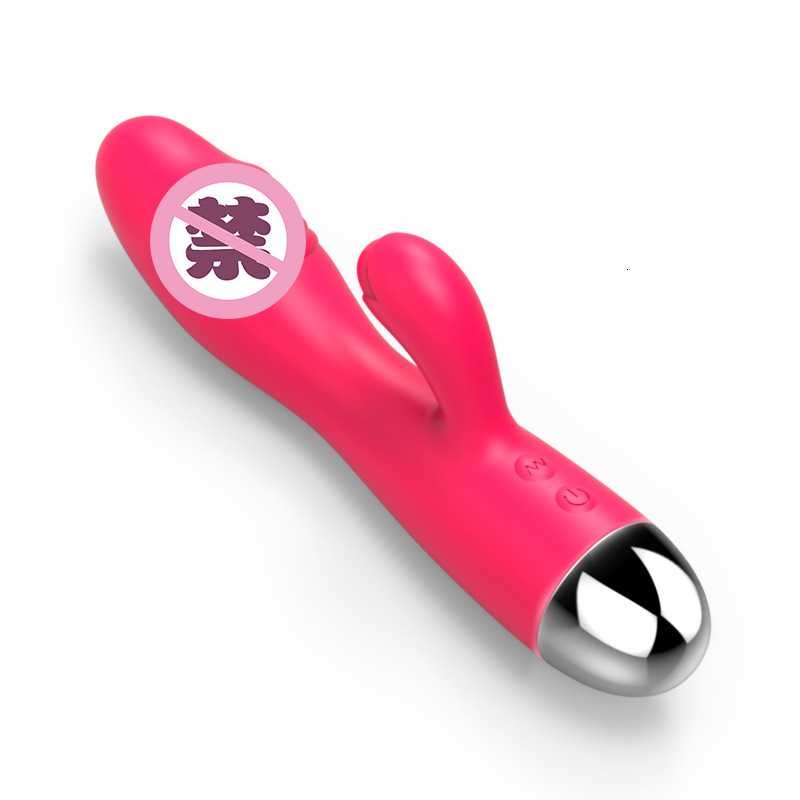 Haoqi Fun Adult Sex Toys Silicone Rechargeable Dual-Head Vibrator for Women Masturbation Massager