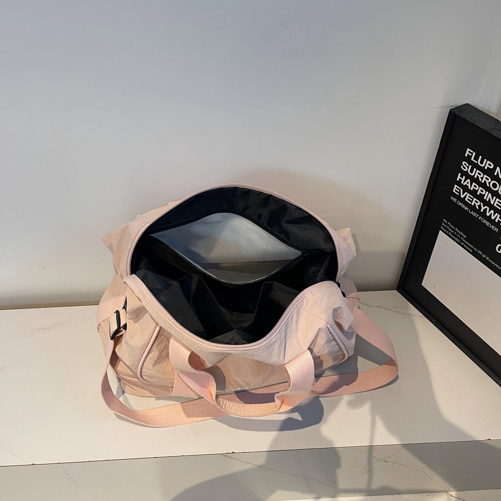 Casual Large-Capacity Travel Bag Womens Handbag Outing Lightweight Storage Luggage Bag Dry and Wet Separation Sports Fitness Ba 250623