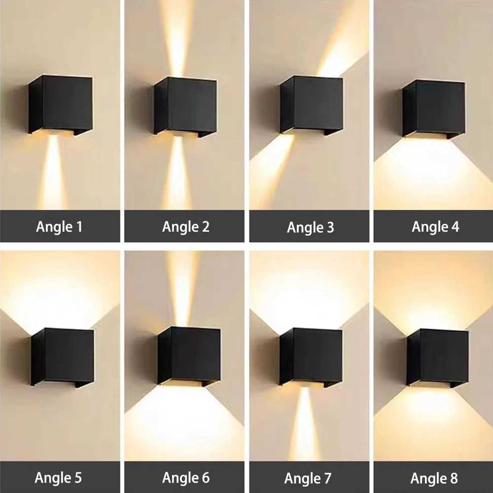 LED Wall Lamp Outdoor Indoor Waterproof IP 65 Surface Mounted Modern Simple LED Up and Down Wall Light Porch Garden 12W AC85-265 XJ250624