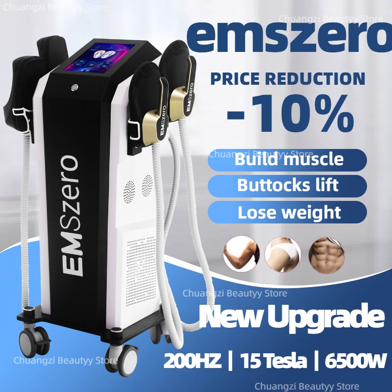 NEW 15 Tesla 6500W EMSzero Body Sculpt Weight Lose Muscle Stimulate EMS body Slimming Sculpting Fat Reduction Machine