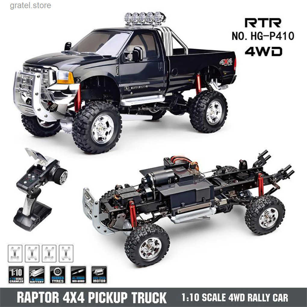 1/10 Hengguan Raptor P410 4WD Remote Control Car 2.4G Radio Motor Esc TH16938-2 4WD Truck High-end Model Rc Boy Toy Gift L250625