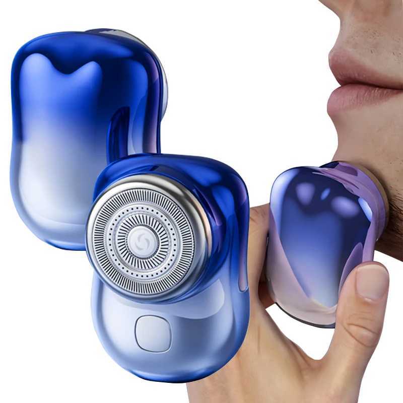 Travel Electric Shaver For Men Use For Face Legs Arms Mini Pocket-sized Portable Rechargeable Face Beard Razor Ideal For Outdoor W250625