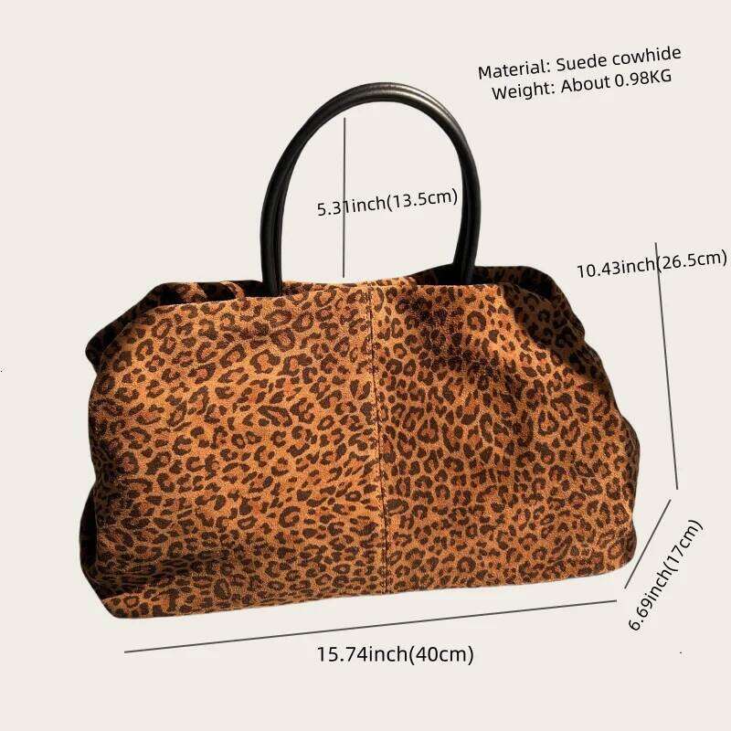 Luxurious Design Bags New Autumn and Winter Suede Frosted Tote Bag, Top Layer Cowhide Large Capacity Handbag For women, Fashionable Travel Bag