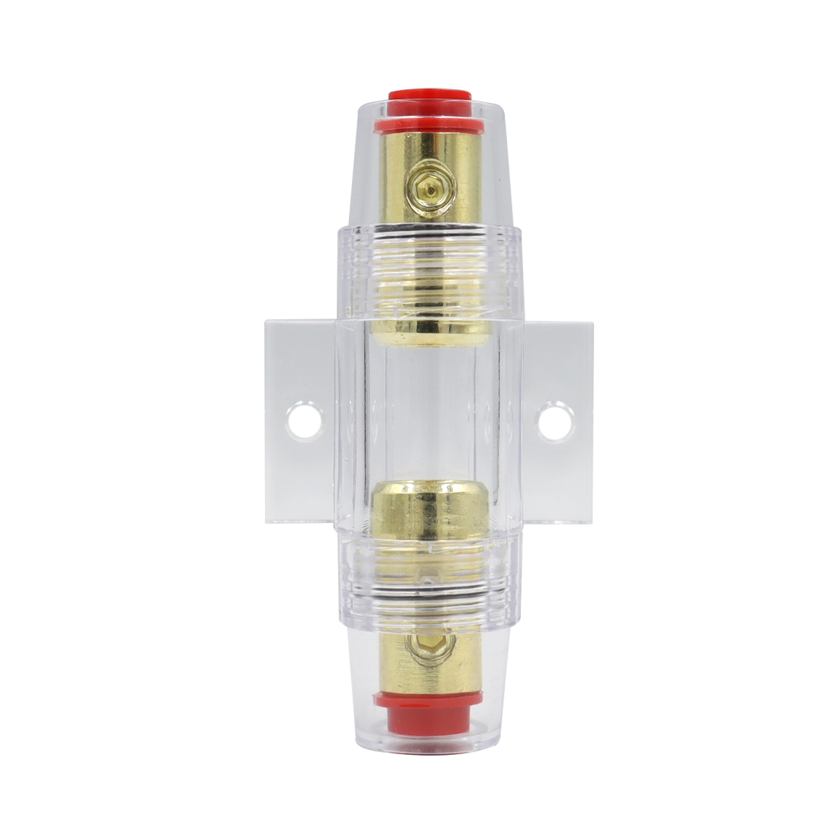 Transparent AGU fuse holder for car audio modification, power supply fuse holder with 30A 60A 100A fuse