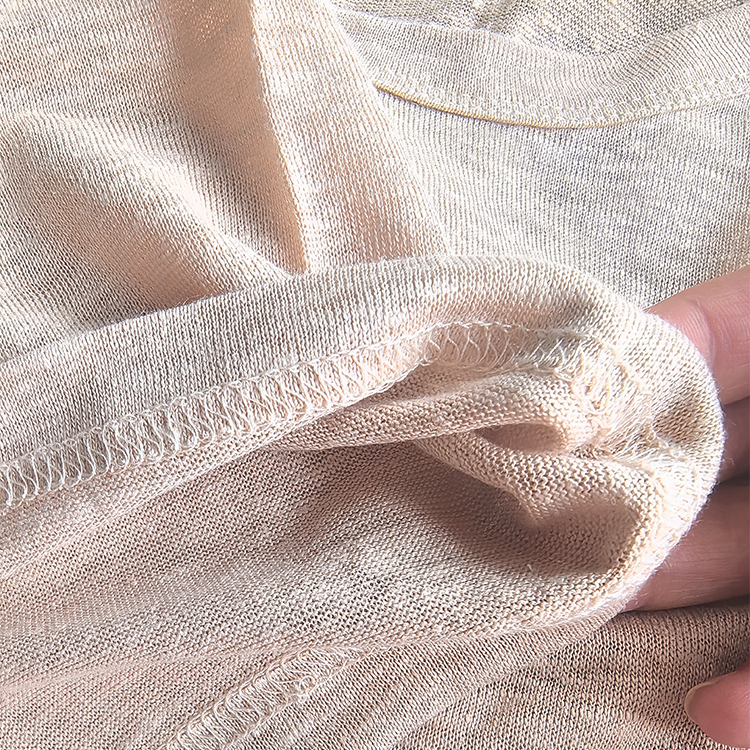 Breathable Organic Natural Fiber V-neck Top for Everyday Wear