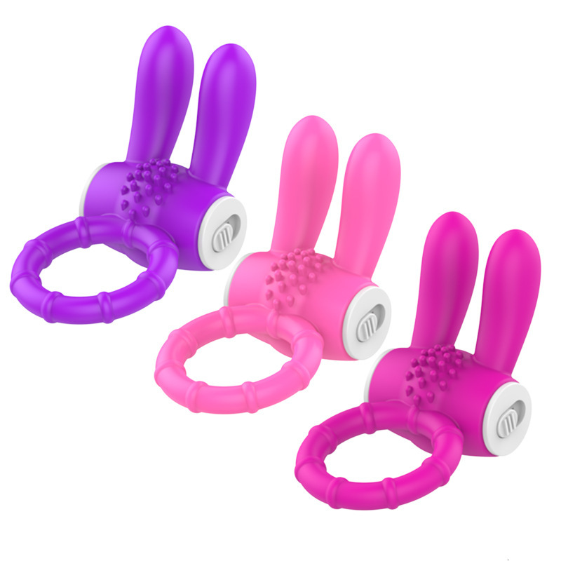 Adult Sex Toys Rabbit Vibrator Tongue Licking Vibrating Ring Massager