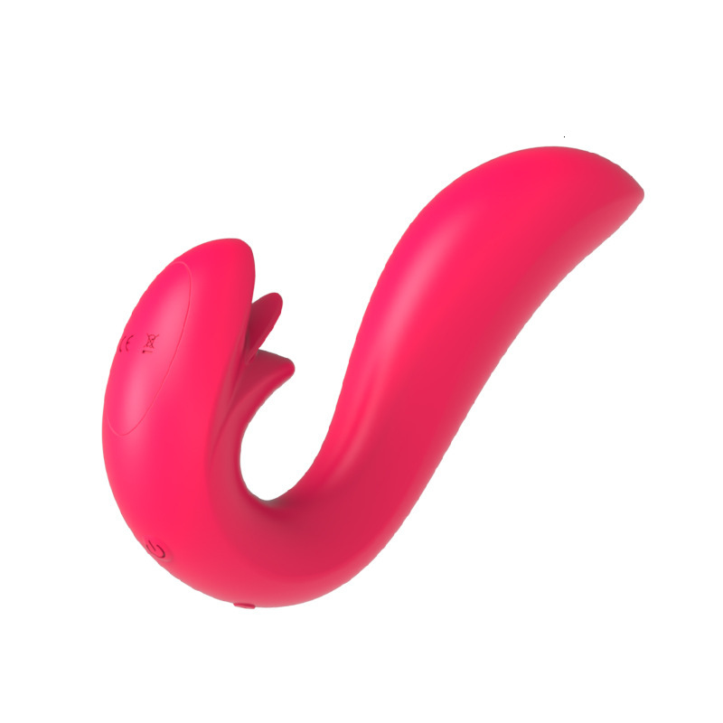 Adult Sex Toys Double-Ended Vibrating AV Wand Female Masturbation Toy Tongue Licker Massager