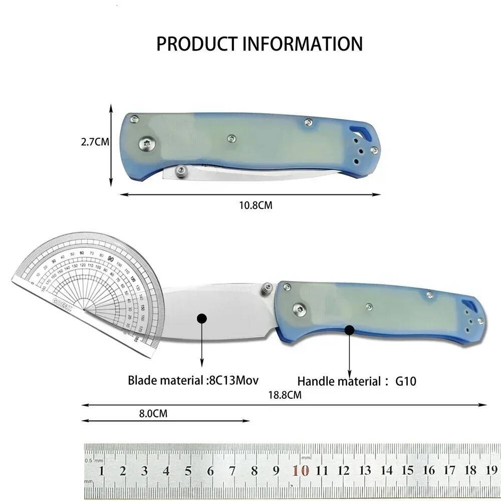 high-quality BM 535 Pocket Folding Knife High Quality S30V Blade G10 Handle Outdoor EDC Utility Camping Survival Tool Gift