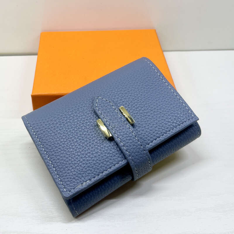 Fashion Designer H Wallet Cowhide Leather Credit Card Holders Short Wallet Women Men Coin Purses Square Organizer Standard Wallets With Box heermespurse 10A 27b