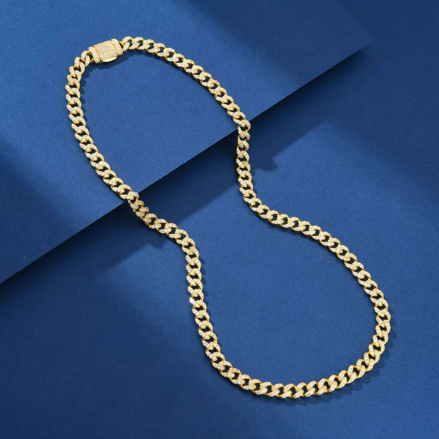 Supplier Selected 925 Sterling Silver Hip Hop Necklace Moissanite Cuban Link Chain Miami Style Rapper Jewelry for Women Men Gift