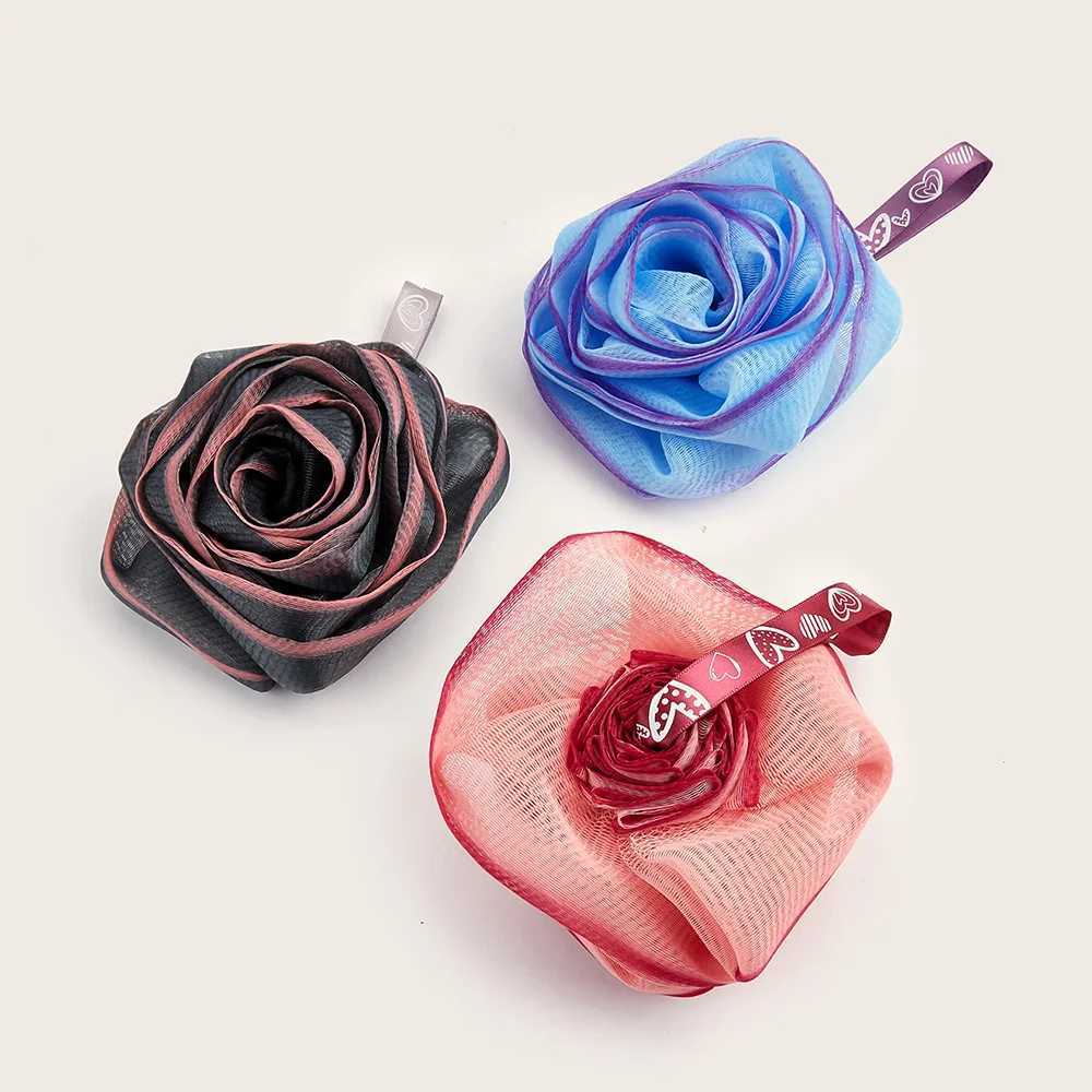 Bath Ball Sponge Bath Artifact Massage Ball Bath Exfoliating Body Scrubber Foaming Rich Two Color Bath Flower Bathroom Supplies R250625