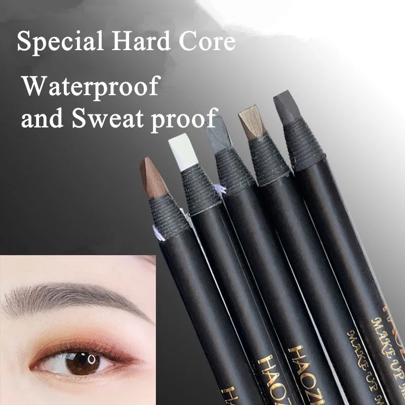 Hard Microblading Eyebrow Pen Natural Wild Brows Eye Brow Definer Enhancers Pencil Waterproof Long Lasting 250625
