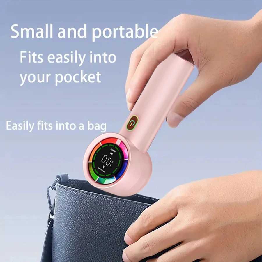 Handheld Fan 6 Speed 3000mAh Battery Personal Digital Display USB Rechargeable for Travel Outdoor School Gift Idea M250626