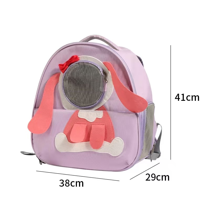 New cute cartoon cat bag - dual-shoulder portable cat backpack for outdoor use, large capacity, breathable, suitable for summer - cat and dog backpack