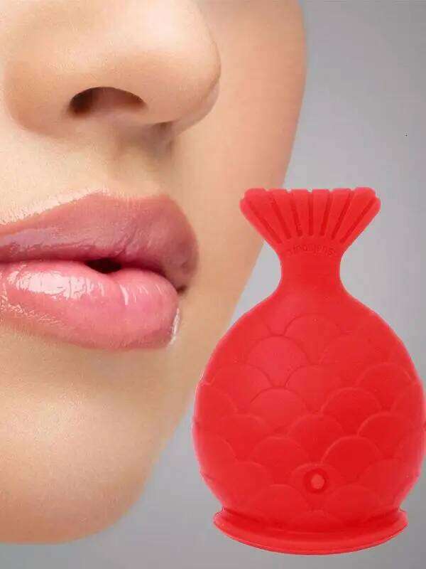 Women Sexy Full Soft Silicone Pout Tools Mouth Fish Natural Plump Shape Tool Lip Plumper Lips Care free shipping