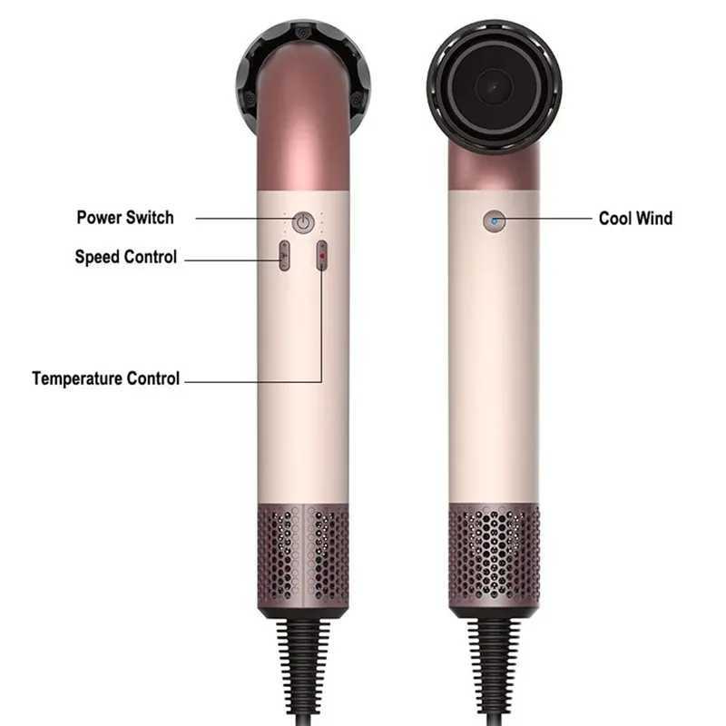 High-Speed Nozzle Hair Dryer For HD18 Hairdryer Rapid Drying With Negative Technology EU Plug UK Plug US Plug Korean Plug T250626
