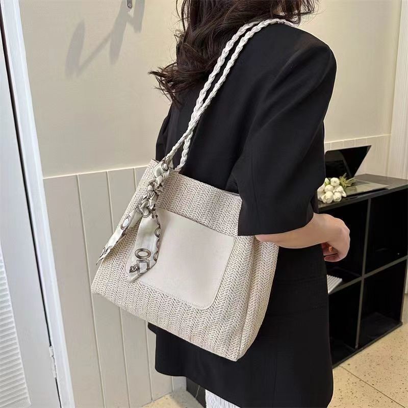 Women's Woven Bag Large Capacity New Designer Shoulder Bag Versatile Commuting Tote Bag Free Shipping Vacation Leisure Beach Bag