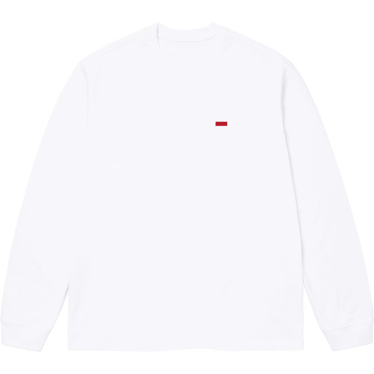 Mens L/S small log T-Shirt O-Neck CottonHigh Street Men Women Long Sleeve Tops