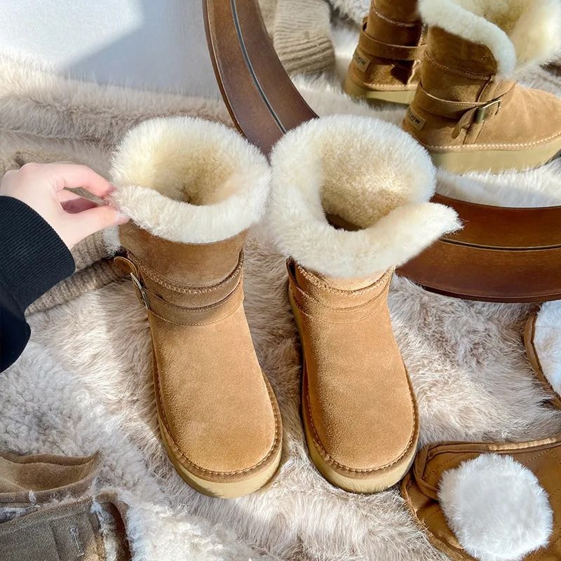 2025 New Designer Shoes Winter Warm Cotton Shoes With Veet And Thick Bottom