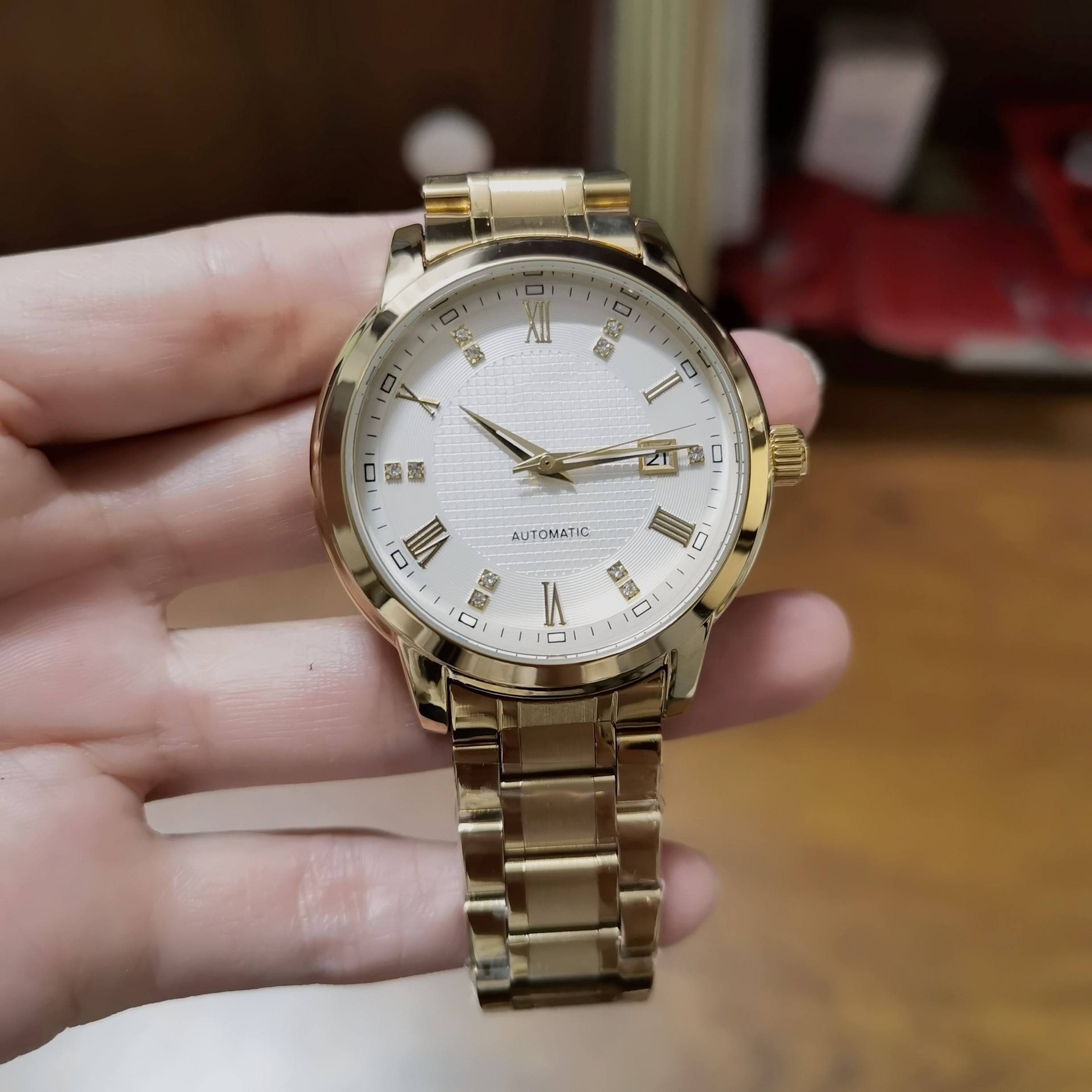 Men's LONGINEity MASTER Watch Bang Full Diamond 39mm 904l Cosmograph Mechanical Watches Automatic Movement vipwatch designer watch for man Wristwatches #323