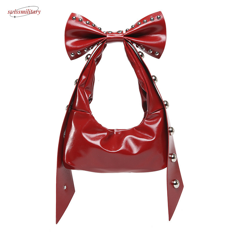 Textured Underarm 2025 Early Spring New Women's Niche Design Handbag Personality Bowknot Shoulder Bag swissmilitary