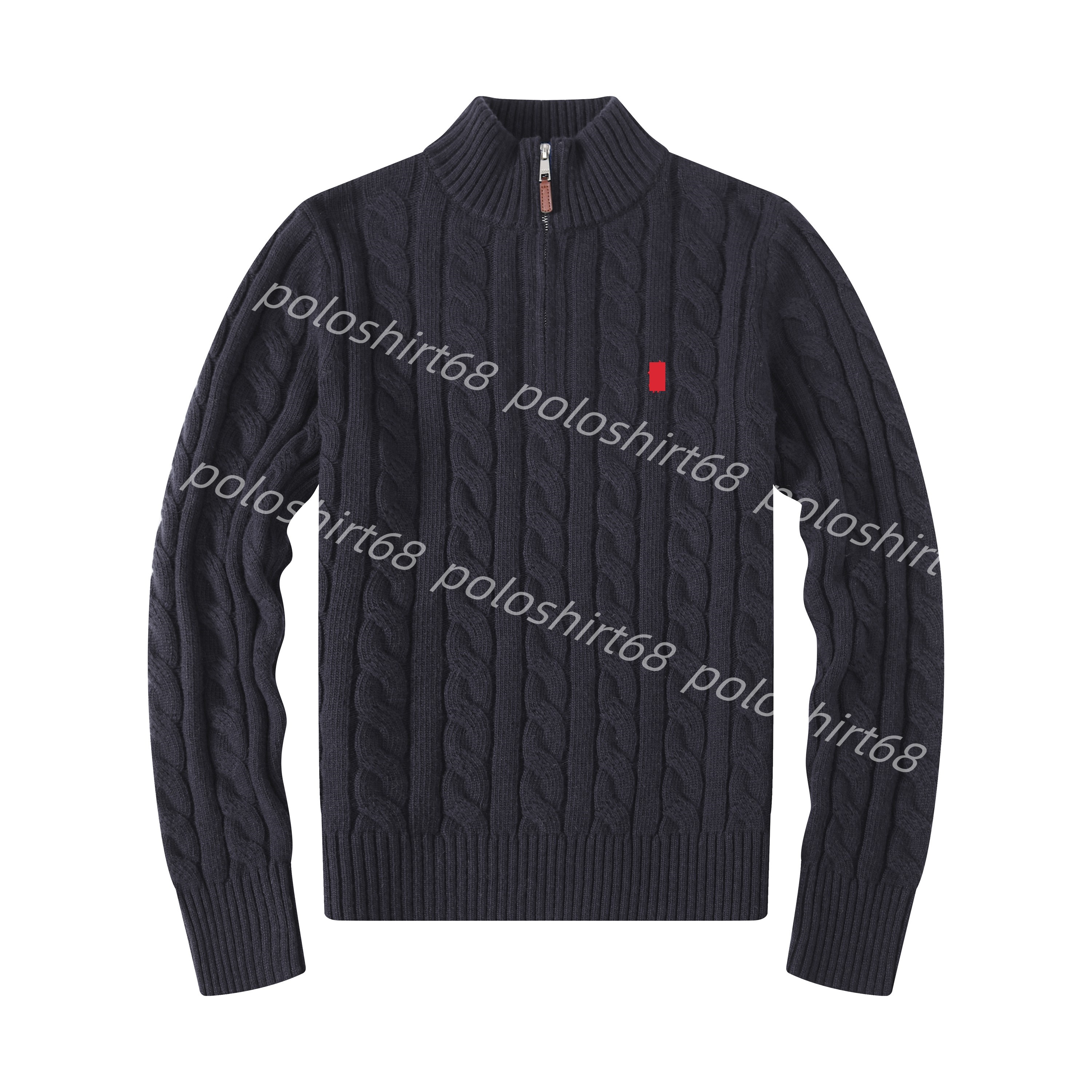 Designer polo sweater Men Sweater Autumn and Winter High Quality Casual Half Zipper Men's Sweater Brand Men's Sweater Cotton Pullover Sweater AAA