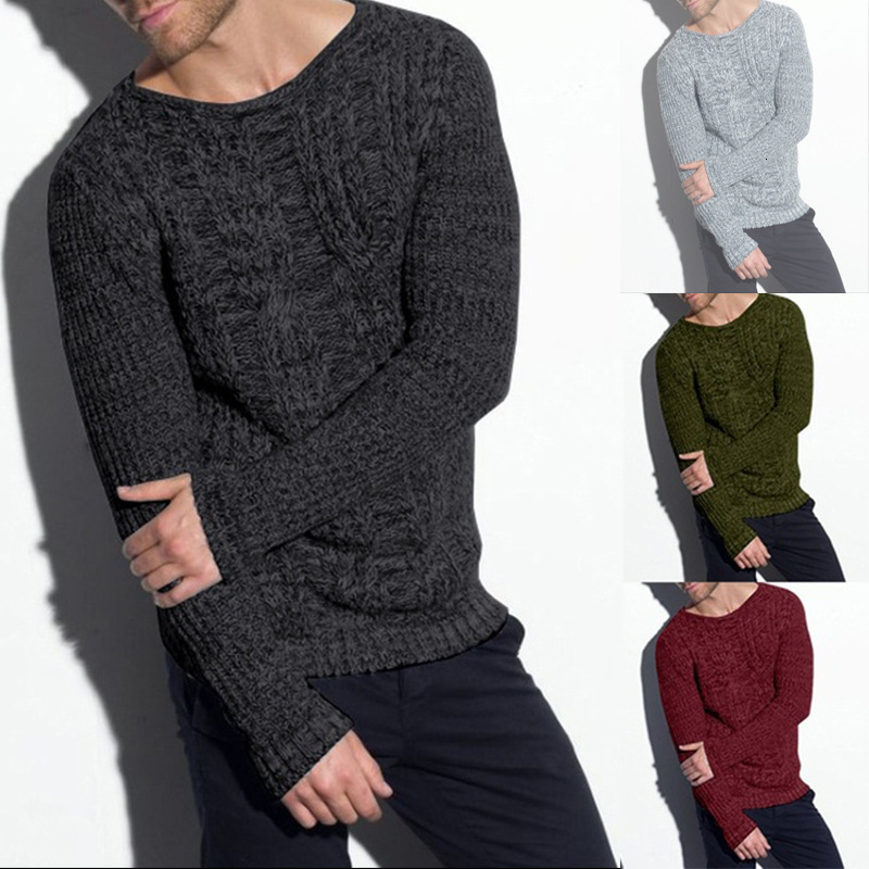 Designer Mens Sweaters Wool Casual Sweater Pullover2025 Autumn Winter New Mens Sweater Solid Color Crew Neck Long Sleeve Knitted Sweater