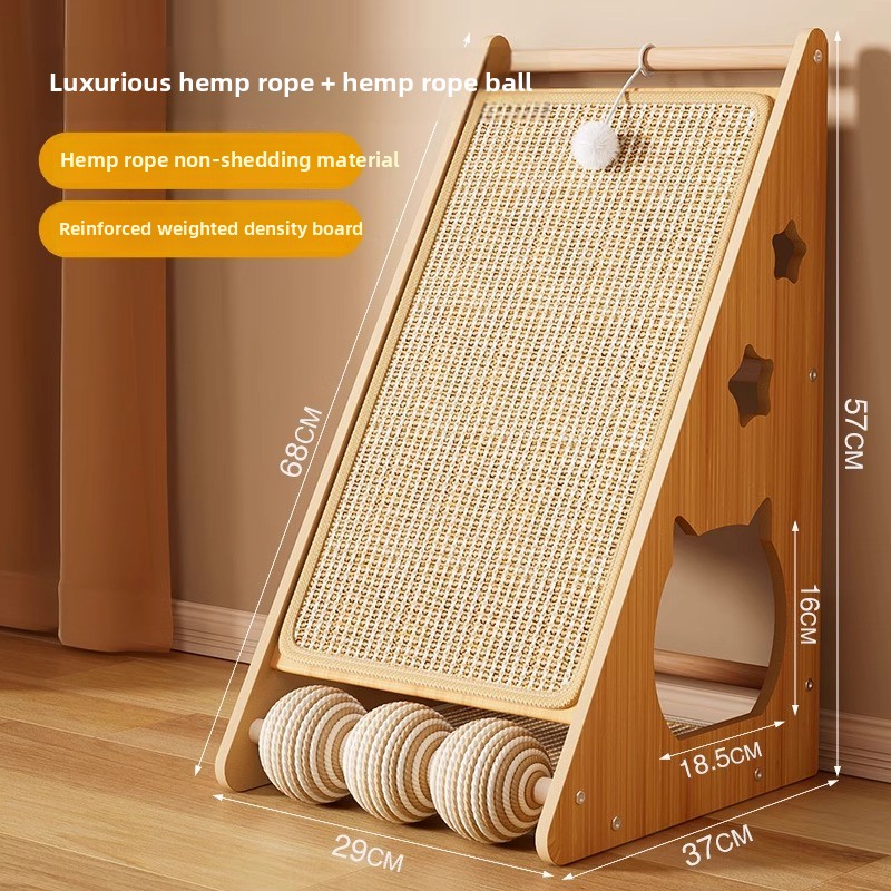Durable Sisal Cat Scratching Board - Vertical Design for Claw Grinding
