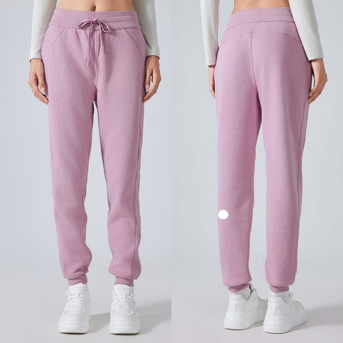 2025--Fleece Warmth Diagonal Pocket Adjustable Fit Athletic Pants Drawstring Sports Sweatpants Comfort-Fit Trousers with Fleeced Fabric