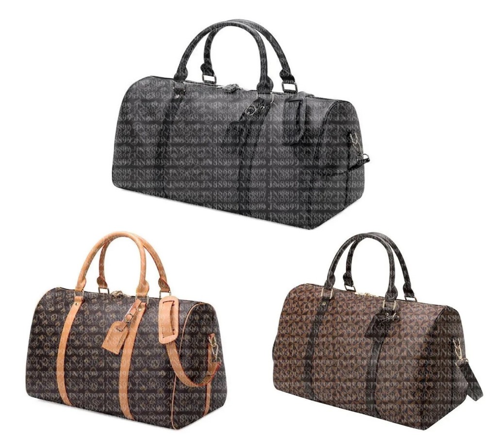 High Quality Designer Bag Duffel Bag Men Women Fashion Travel Bag Large Capacity Zipper pu leather handbags shoulder crossbody travel bags Classic Purse 54CM