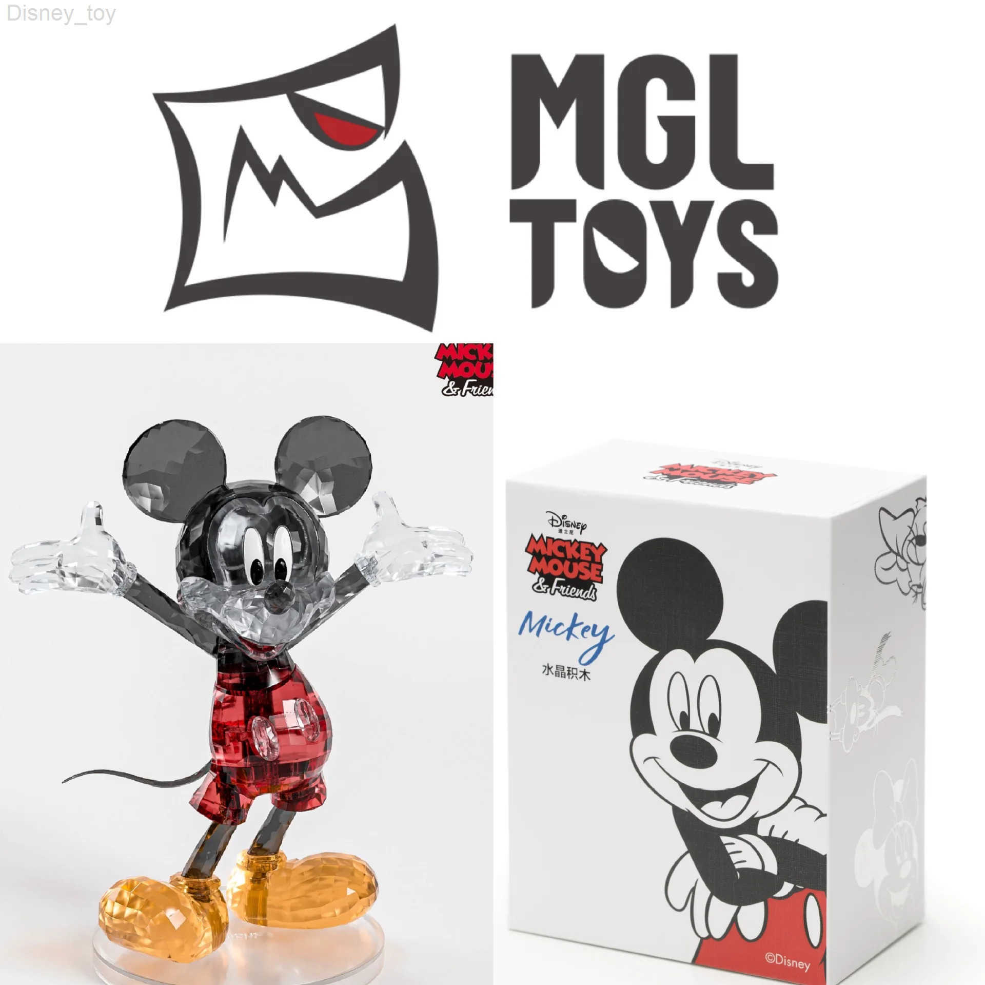 Disney MGL Original Disney Mickey Mouse Donald Duck Minnie Goofy Pluto Daisy Crystal Figure Collection Model Toys Y250626