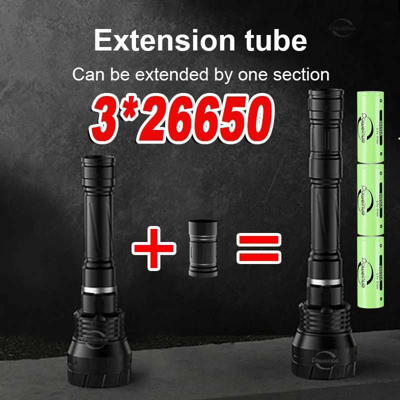 NEW 3*XHP120 Underwater Lantern IPX8 Diving flashlight 3*26650 Professional Scuba Diving Torch High Power Diving Waterproof Lamp W250701