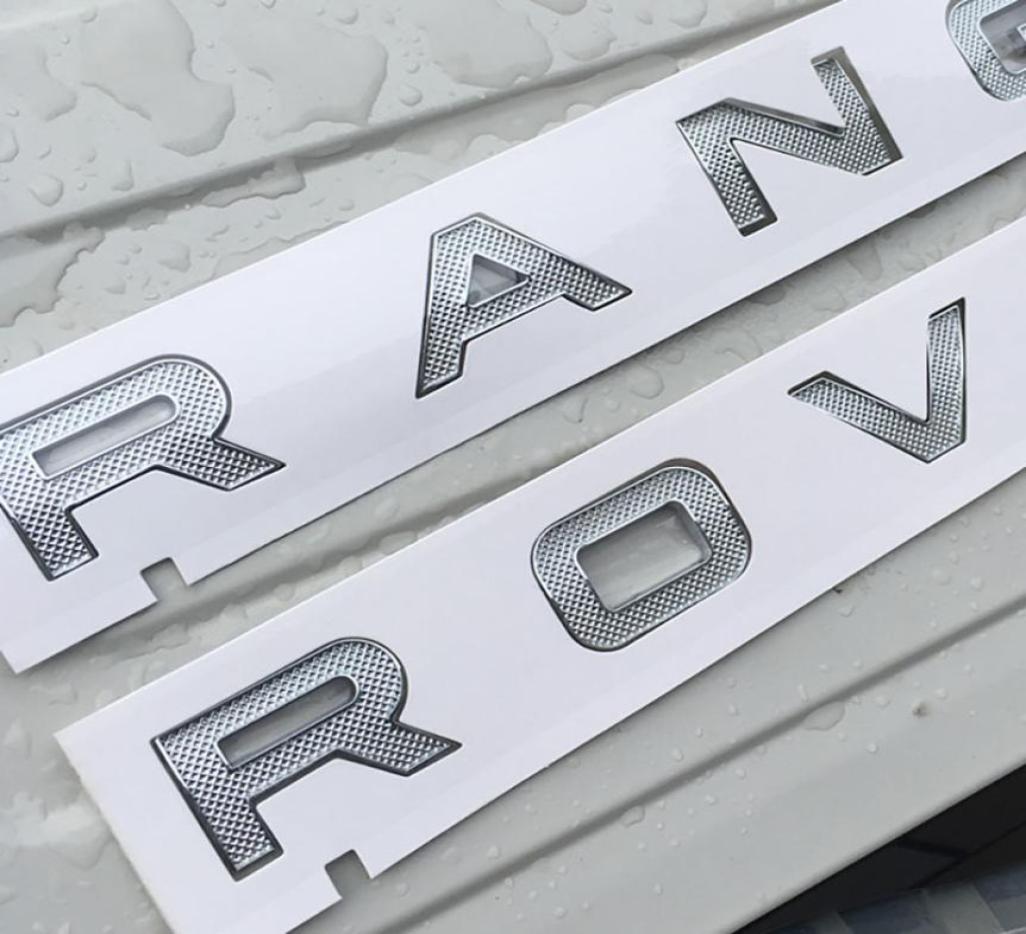 2025 new Letters Emblem for Range Rover SV Autobiography SPORT DISCOVERY EVOQUE VELAR Car Styling Hood Trunk Badge Sticker5869885 Free shipp