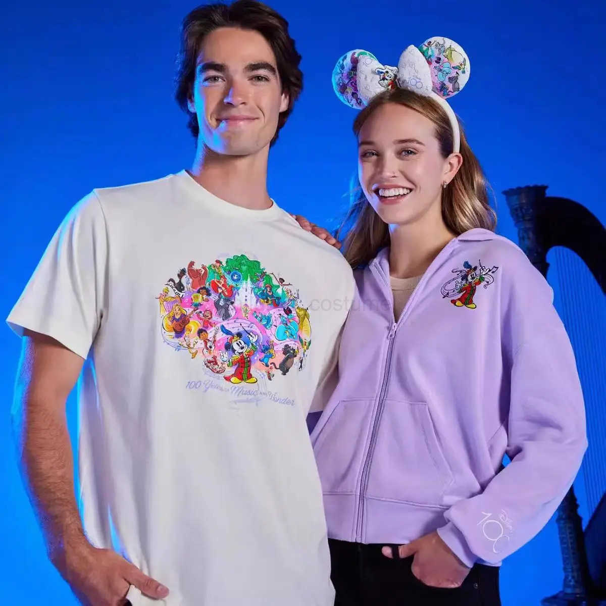 Disney 100th Anniversary Edition Mickey Mouse Headband Musical Director Disneyland Park Minnie Ear Adults/Children Girl Gift W250625