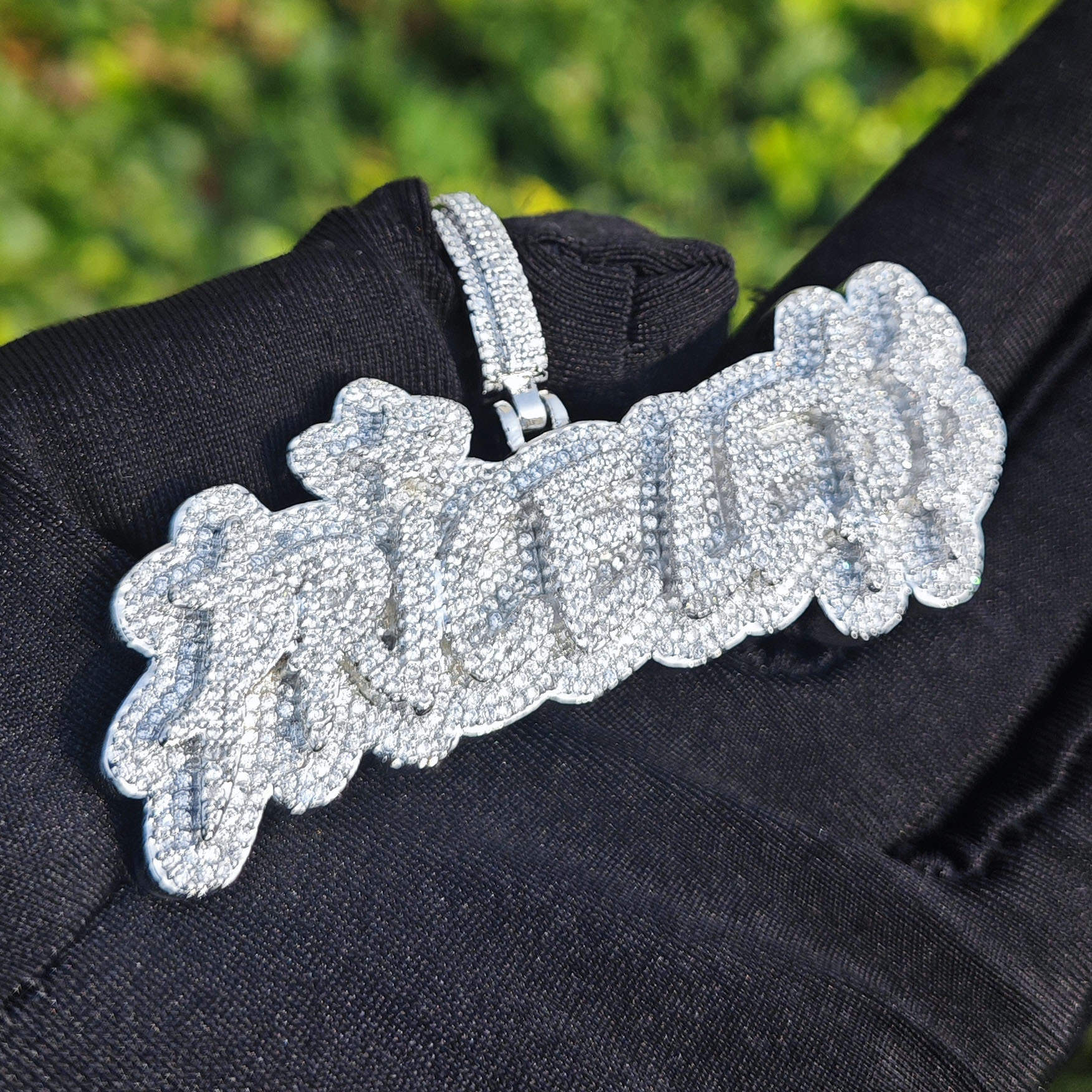 Women Fashion Hip Hop Letter Pendant Real Gold Plated Iced Out VVS Moissanite Bling Bling Personalized Alphabet Versatile Jewelry Passes the Diamond T