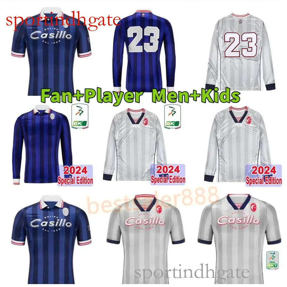 SSC Bari 2024-2025 Mens Soccer Jersey Long & Short Sleeves - Botta, Chedddira, Maiello, Esposito, Benali Special Edition Football Shirts