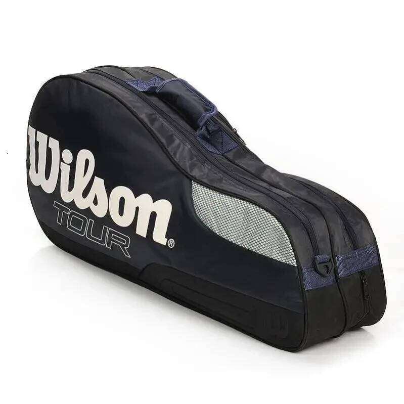 Genuine Wilson Racket Large Capacity Outdoor Waterproof Racquet Golf Men Women Tennis Sport Bag