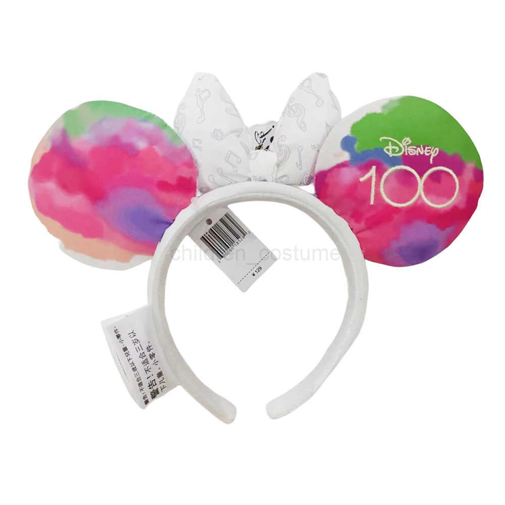 Disney 100th Anniversary Edition Mickey Mouse Headband Musical Director Disneyland Park Minnie Ear Adults/Children Girl Gift W250625