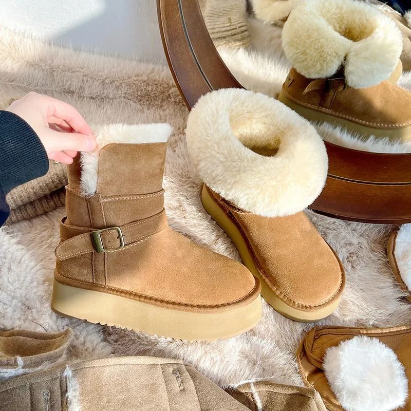 2025 New Designer Shoes Winter Warm Cotton Shoes With Veet And Thick Bottom