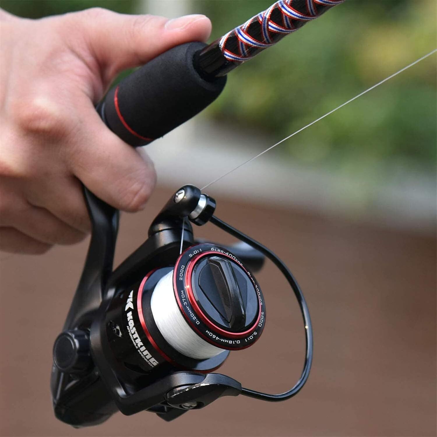 kastking brutus reel freshwater spinning fishing reels graphite frame cnc aluminum spool 5 2 1 gear ratio 41 ball bearings