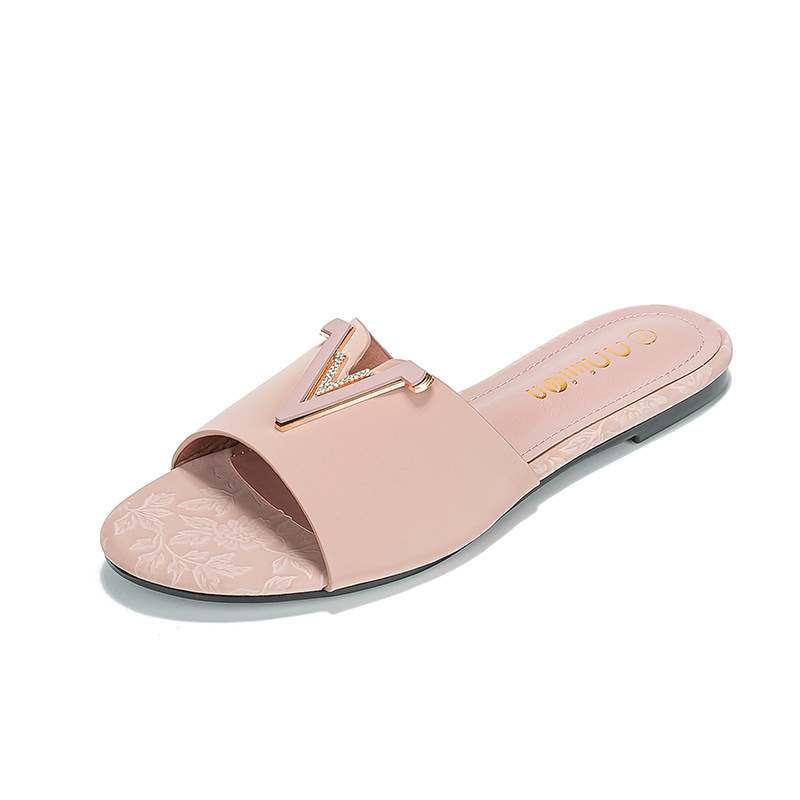 free shipping designer slippers for woman outdoor indoor casual sandals breathable fashion Flat sliders vintage classic trainers beach shoes black pin