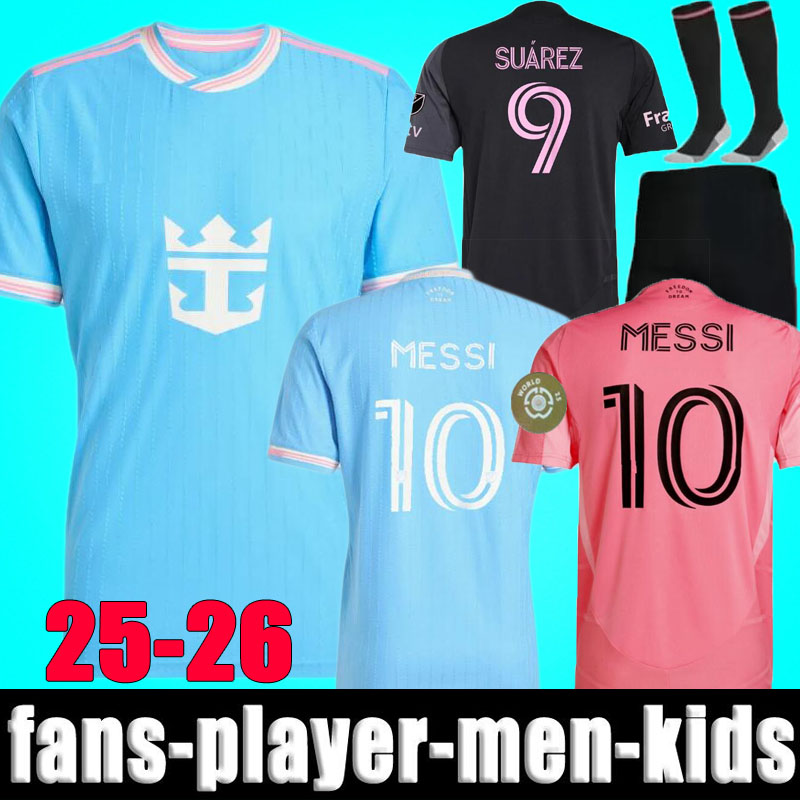 25 26 Inters MESSIS Soccer Jerseys Miamis SUAREZ Football Shirt 2024 2025 2026 HIGUAIN TRAPP PELLEGRINI Martinez FC CARRANZA PIREZ MORGAN men kids Kit Fans Player