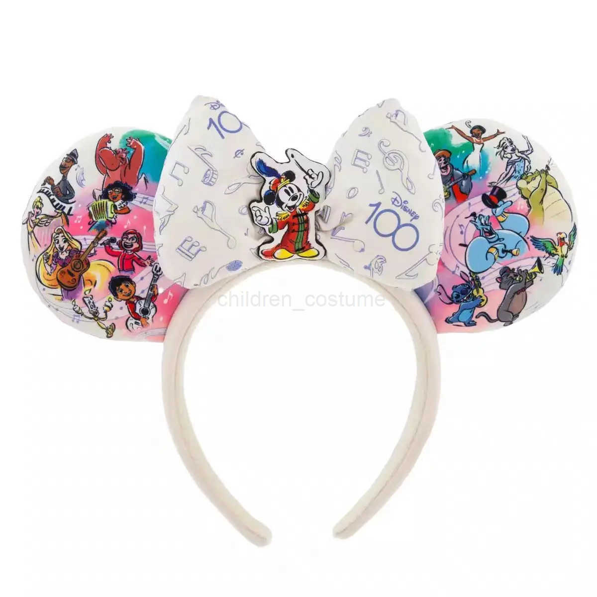 Disney 100th Anniversary Edition Mickey Mouse Headband Musical Director Disneyland Park Minnie Ear Adults/Children Girl Gift W250625