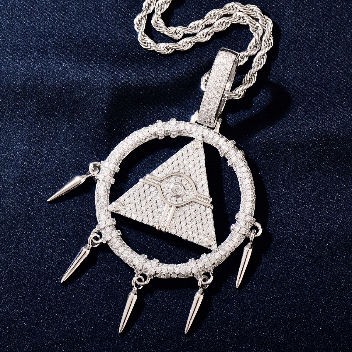 New Arrival Dreamcatcher Pendant VVS Moissanite Jewelry Iced Out Bling Bling Personalized Hip Hop Trendy Necklace Accessory Passes the Diamond Tester