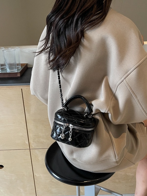Luxury Brand Designer Bag Silver Bag Women's 2024 New Summer Crossbody Small Bag Quilted Chain Shoulder Bag Mini Handbag Box Bag