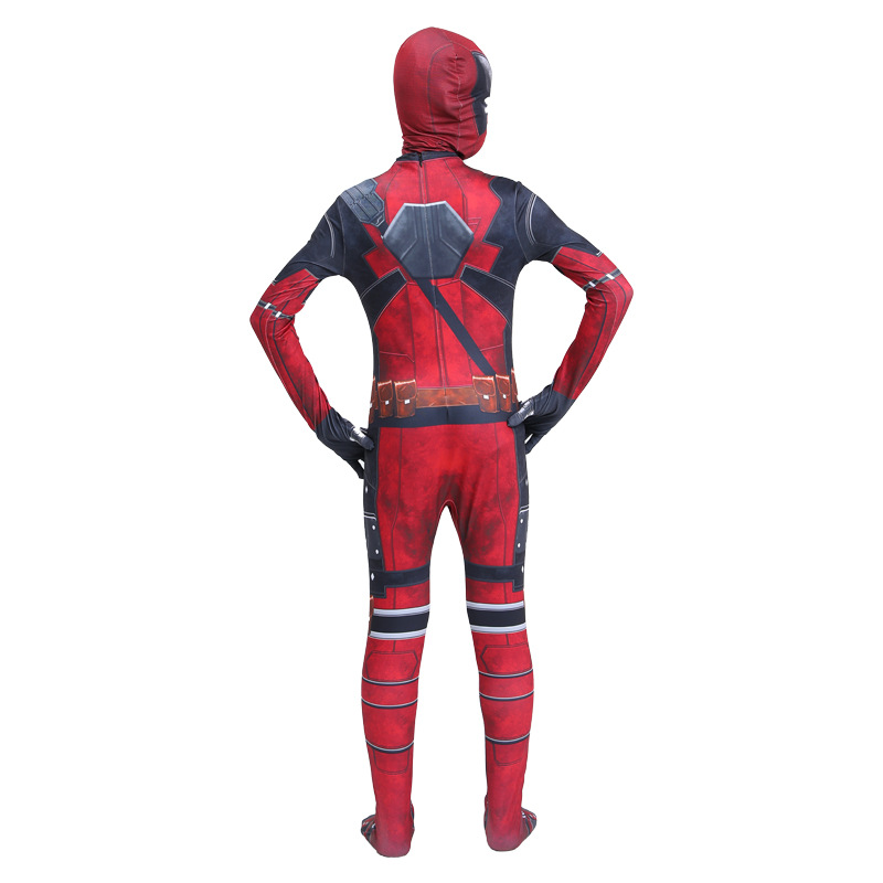Children's performance costumes, animation games, role-playing costumes, leather masks, red cheap combat costumes, role costumes.