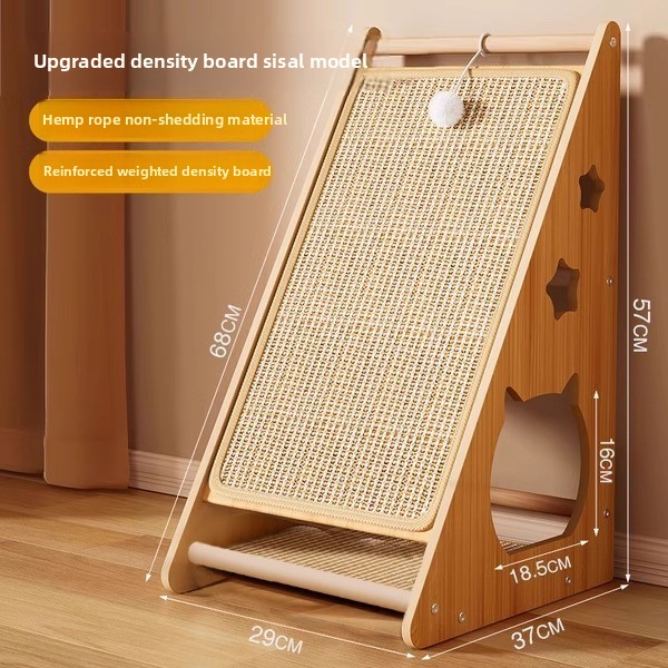 Durable Sisal Cat Scratching Board - Vertical Design for Claw Grinding