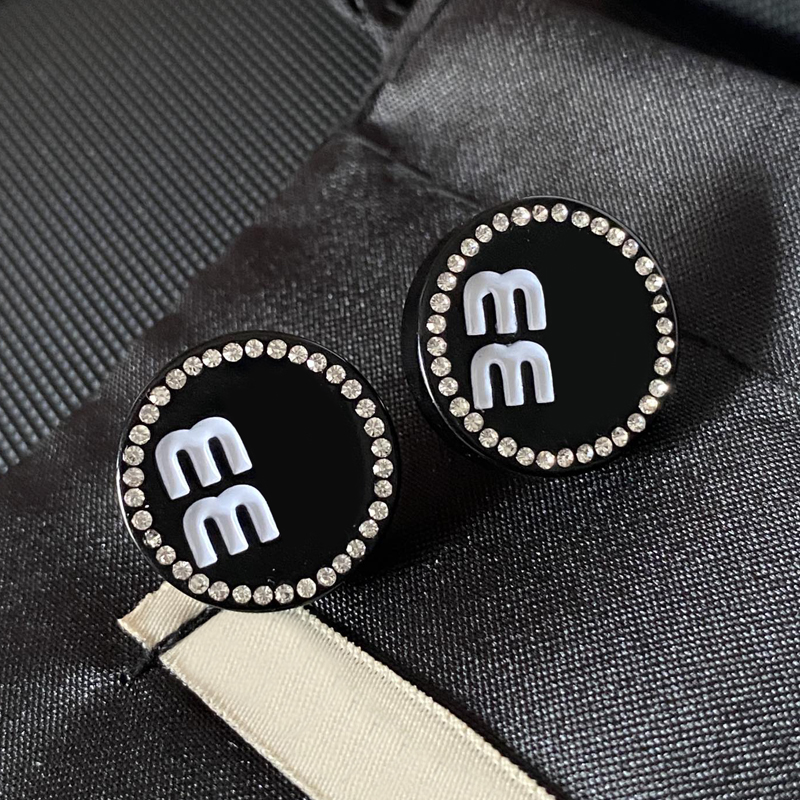 Charm Womens Ear Studs with Letter Earrings Crystal Earring Copper Letter Love Gift Jewelry Daily Wear Casual Fashion Pearl Earrings Christmas Boutique Jewelry