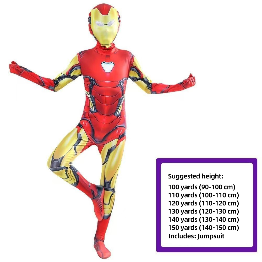 Children's performance costumes, red animation games, role-playing costumes, steel robots, COS hero role costumes.