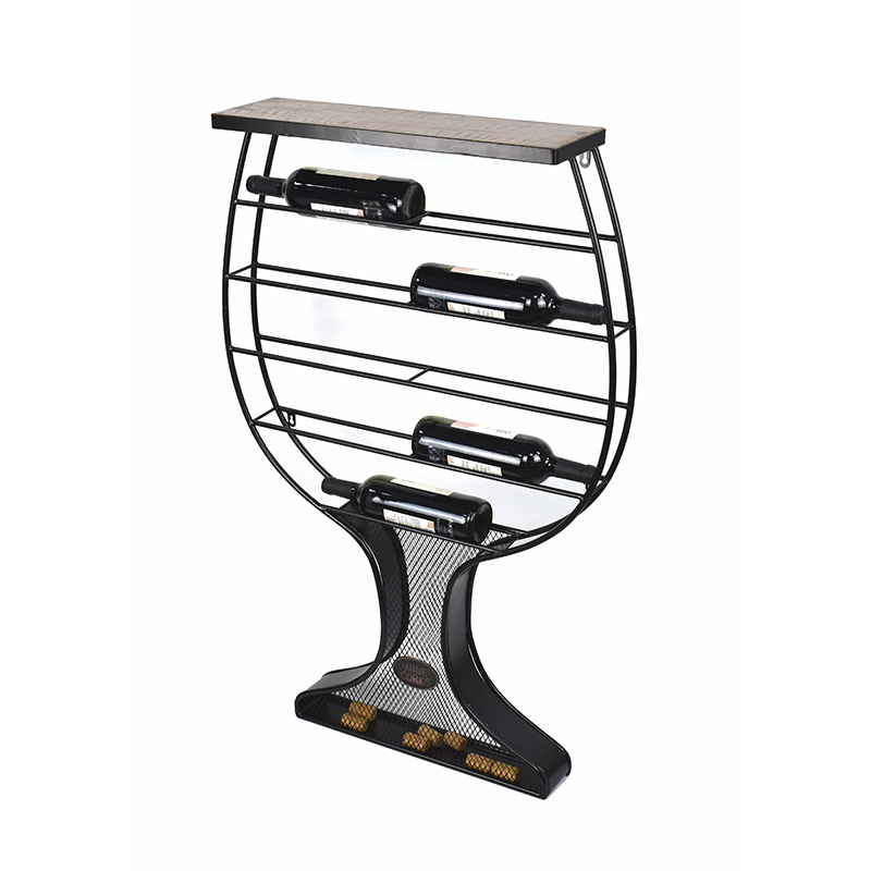 Household disassembly and assembly of wine cup shaped wine rack ornament